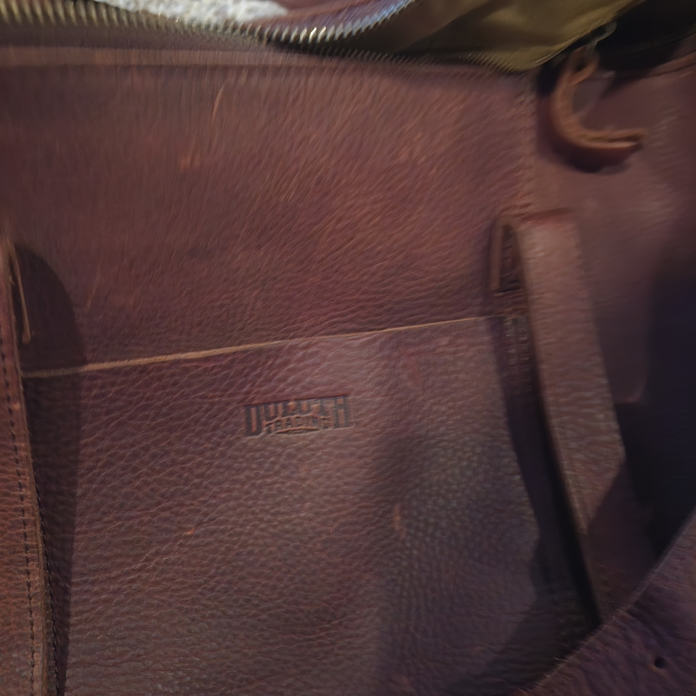 Duluth Trading Co Brown Leather Travel Bags - Picture 3 of 11